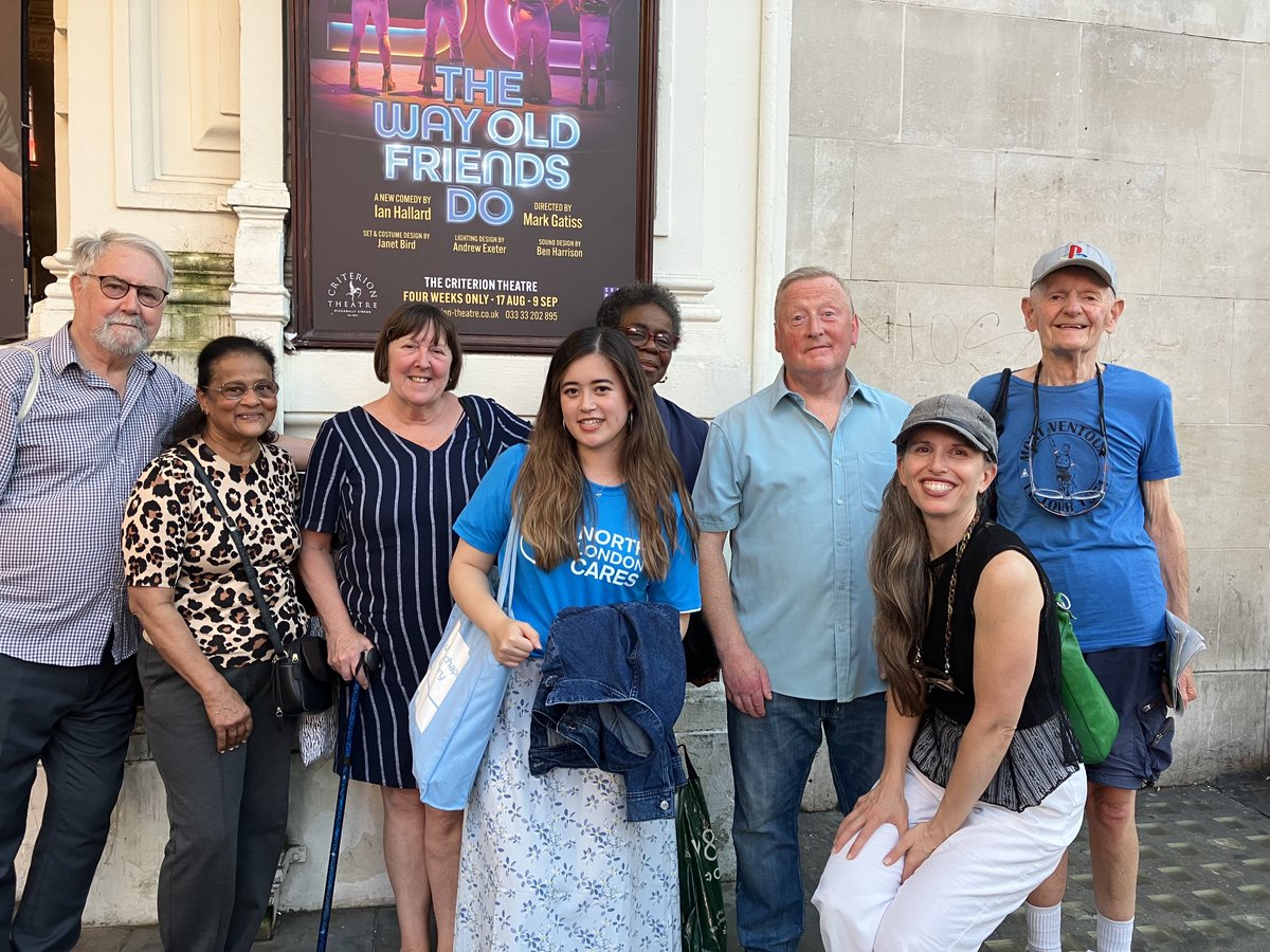 'It reminded me of sitting in my car, listening to the Eurovision on the radio outside the Dome in Brighton, when Abba won with Waterloo!'-Tony (83) Last week, we joined @NorthLDNCares and @SouthLDNCares to watch @WayOldFriendsDo. Many thanks to @IanHallard for having us along!