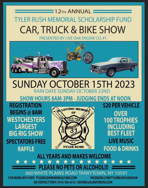 Step_Baseball's tweet photo. 12th Annual Tyler Rush Memorial Car, Truck &amp; Bike Show! Enter a vehicle, sponsor a trophy or attend a great show for a great cause! #stepinacfamily #TR31 https://t.co/Un2wiuA20i