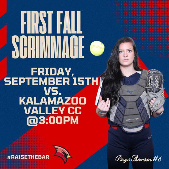 Come on out this Friday to see your lady Cards take on Kalamazoo Valley CC at home!! Admission is free!
