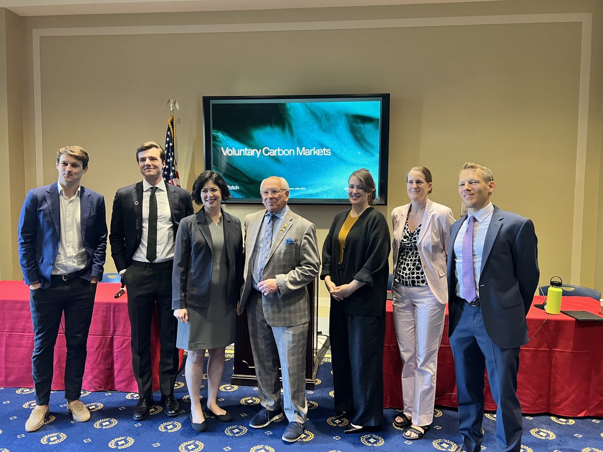 Kicking off a day of Capitol Hill discussions on the voluntary carbon market. Thank you for the warm welcome @RepPaulTonko. We're moving forward with optimism and determination!