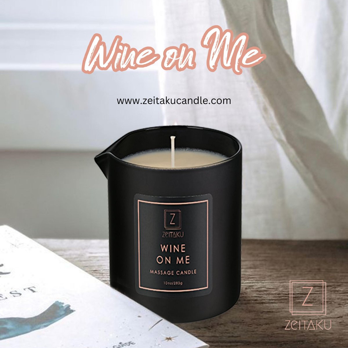 Want to unwind after a long week with a candle massage? We've got your back. Our Wine on Me massage candle is a tropical fruit delight with hints of vanilla and musk.
----
🛍️ zeitakucandle.com/product/wine-o…
.
#skincare #skincareroutine #sheabutter #naturalingredients #cocobutter #jojoba