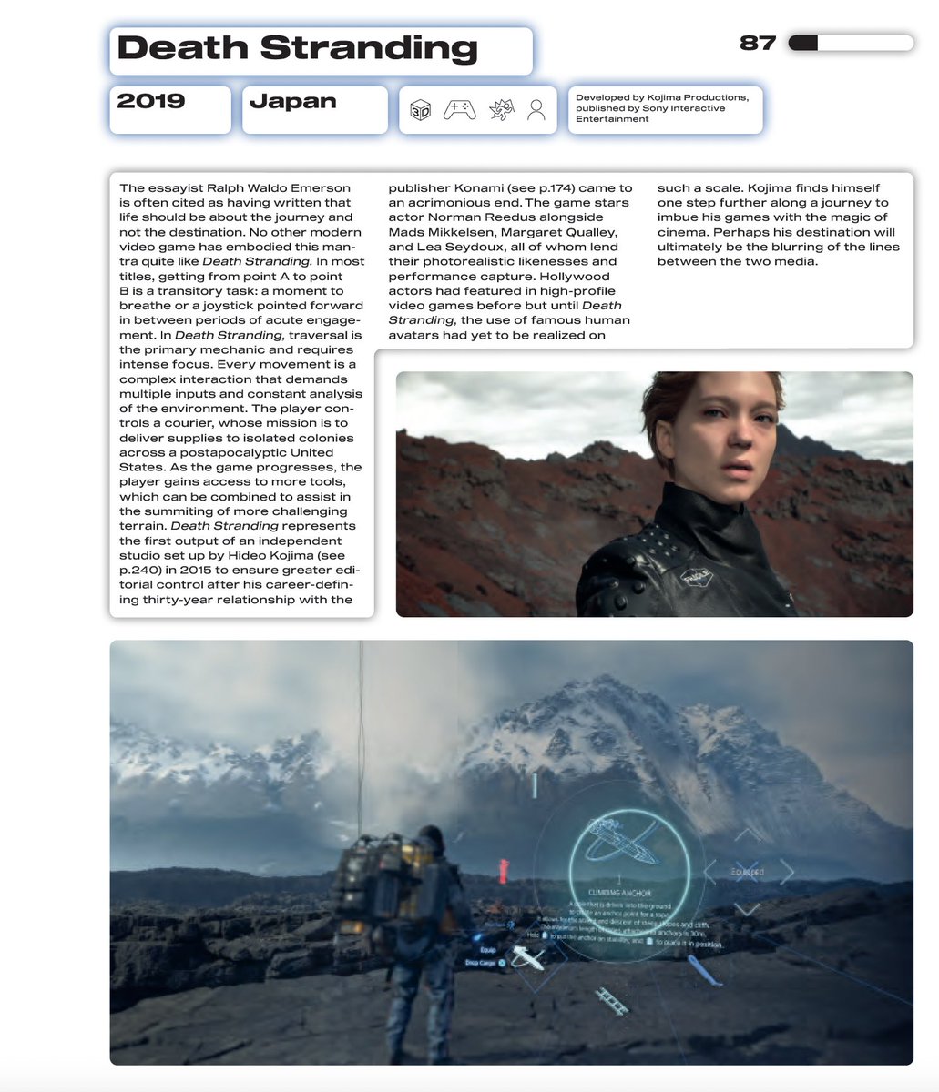 interdotstudio's tweet image. game changers @phaidonpress releases today, here are a handful of the entries i'm most proud of 🟩🔴🟨🟦

phaidon.com/promo/game-cha…

#ico #aseriesofgunshots #deathstranding #hoteldusk