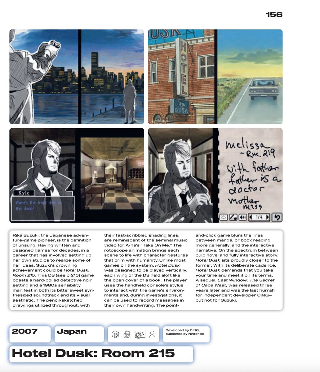 interdotstudio's tweet image. game changers @phaidonpress releases today, here are a handful of the entries i'm most proud of 🟩🔴🟨🟦

phaidon.com/promo/game-cha…

#ico #aseriesofgunshots #deathstranding #hoteldusk