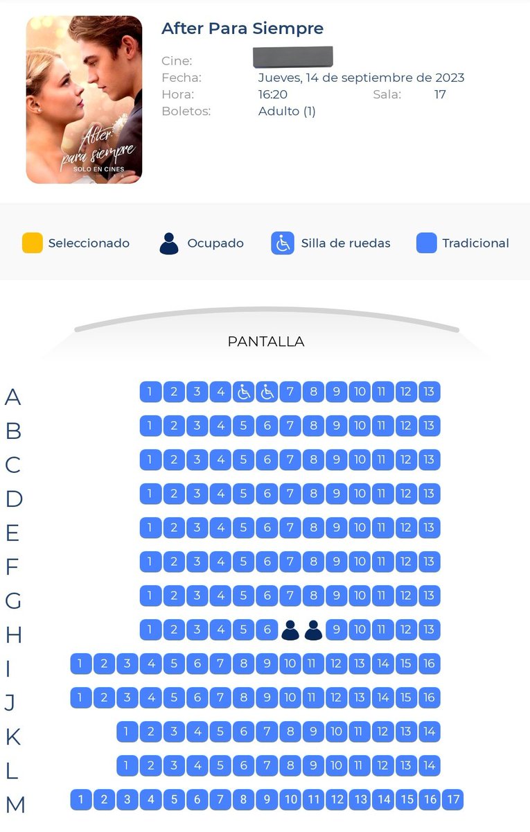 valjprado's tweet photo. In my city, the movie is only in 5 theaters, and in all the screenings there is only one screening that has only two seats occupied. I love this boycott. https://t.co/F9bK6VaJfh