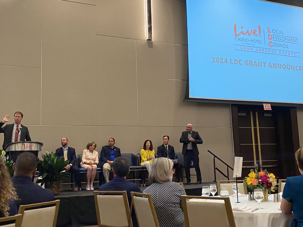 Today <a href="/ACDSinc/">ACDS</a> was proud to join <a href="/AACoExec/">County Executive Steuart Pittman</a> to announce the <a href="/LiveCasinoMD/">Live! Casino & Hotel Maryland</a> Local Development Council FY24 grants, totaling >$18.6 million benefitting food programs, neighborhood beautification efforts, youth &amp; family support programs and much more.