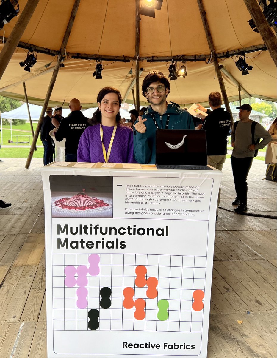 mmd_aalto's tweet photo. Our #MultifunctionalMaterials stand under the tent at #AaltoDay1 event last week : networking with students 😎🎉 #aaltouniversity #aaltodayparty #mmd_aalto #mmd #research 📸: @silva_phd & Zahra Madani https://t.co/o8SRHcszLG