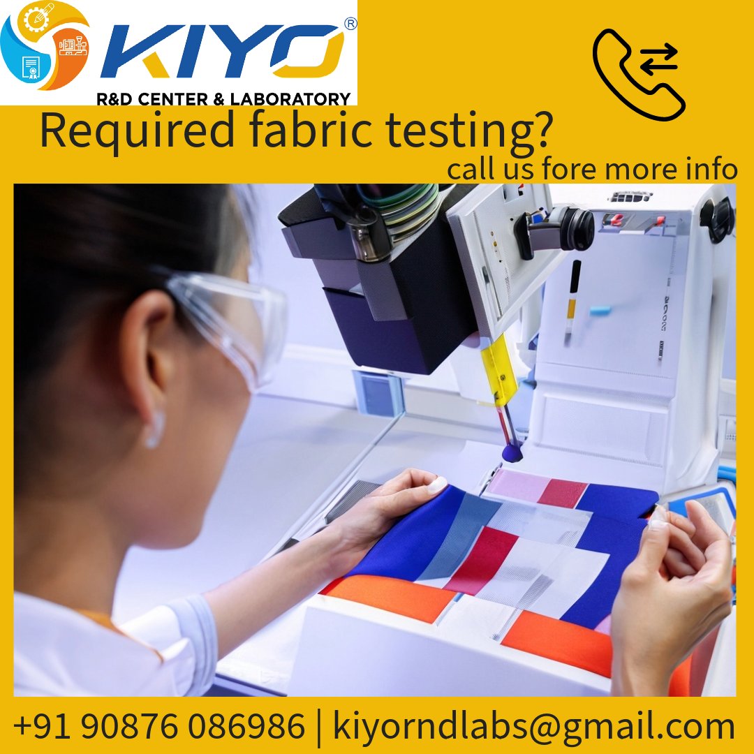 Kiyorndlab's tweet image. "Fabric Testing: Essential for quality assurance in textiles. From strength and durability to colorfastness and safety, it ensures your fabrics meet the mark. #FabricTesting #Textiles #QualityAssurance 🧵🔍"
#PlasticsQualityControl
#PlasticsTestingLab
#PlasticsAnalysis
#Plastics