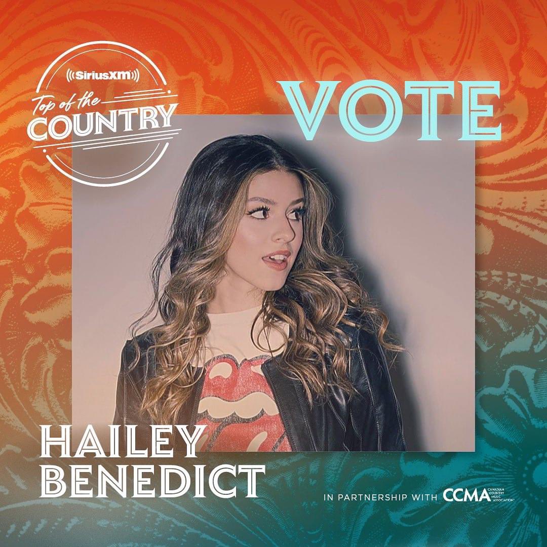 thatsmehaileyb's tweet photo. . @siriusxmcanada Top of the Country Finale is TONIGHT &amp; you can help VOTE to have a say in who you want the winner to be! Voting is today only and closes around 9PM EST tonight! TY to everyone for their support. What a ride! 🙏 VOTE HERE: https://t.co/m9fLonfcrs https://t.co/vuEWgC25Ku