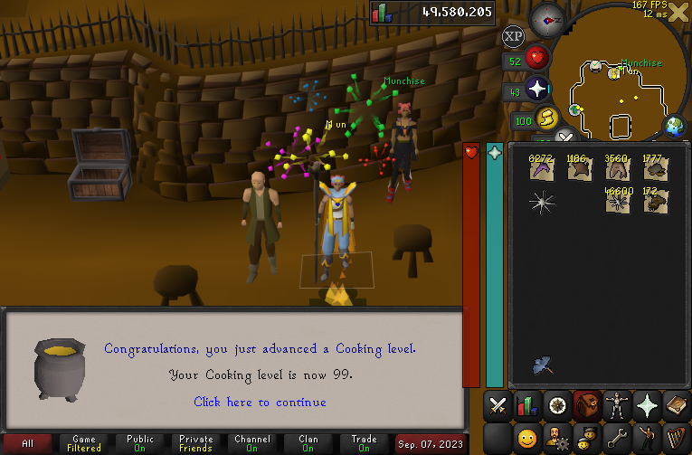 MunchiseOSRS's tweet photo. 99 Cooking (#3) on the HCIM 🍳 https://t.co/2Ee9lDRA4z