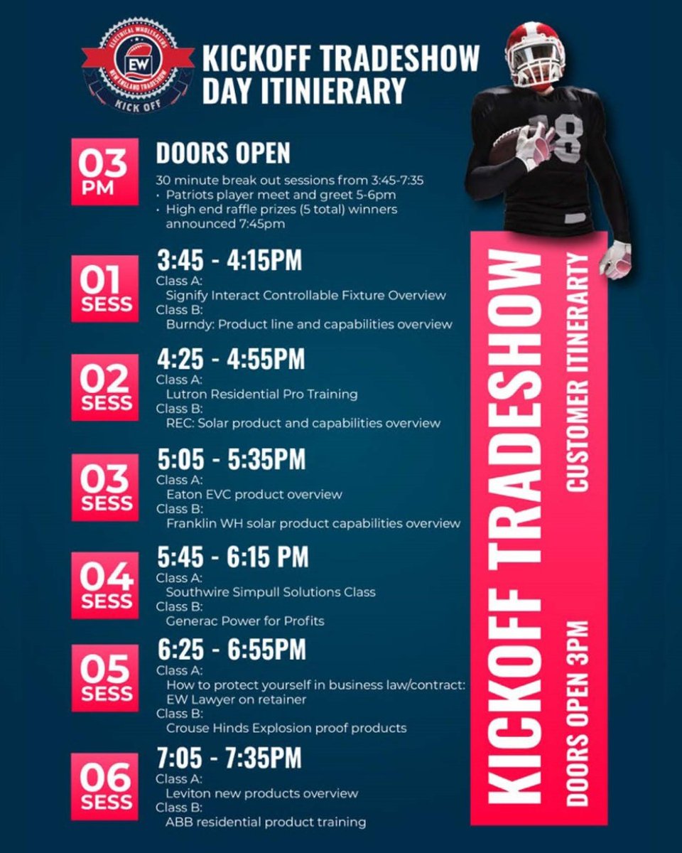 TODAY, <a href="/usrs_renewable/">U.S. Renewable Solutions</a> and Electrical Wholesalers New England will host the first-ever Kickoff Tradeshow! 
We hope to see you there! Please reach out if you have any questions!

#TradeShow #Kickoff #Solar #Solutions #electrical #GilletteStadium