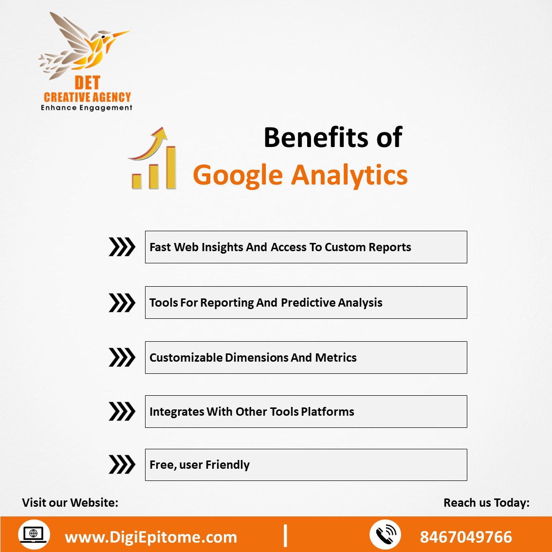 DETCreativeAgcy's tweet photo. Benefits of Google Analytics..🚀🚀
.
.
.
DET Creative Agency, Lucknow
For Any Support: Call: 7905519744
Visit us: https://t.co/z4U5OnkSCu
.
.
.
#googleanalytics #WebAnalytics #DigitalMarketing #det #WebsiteTraffic #socialmedia #TwitterX  #AnalyticsTools #digitalmarketingagency https://t.co/xcFZ2FrKcS