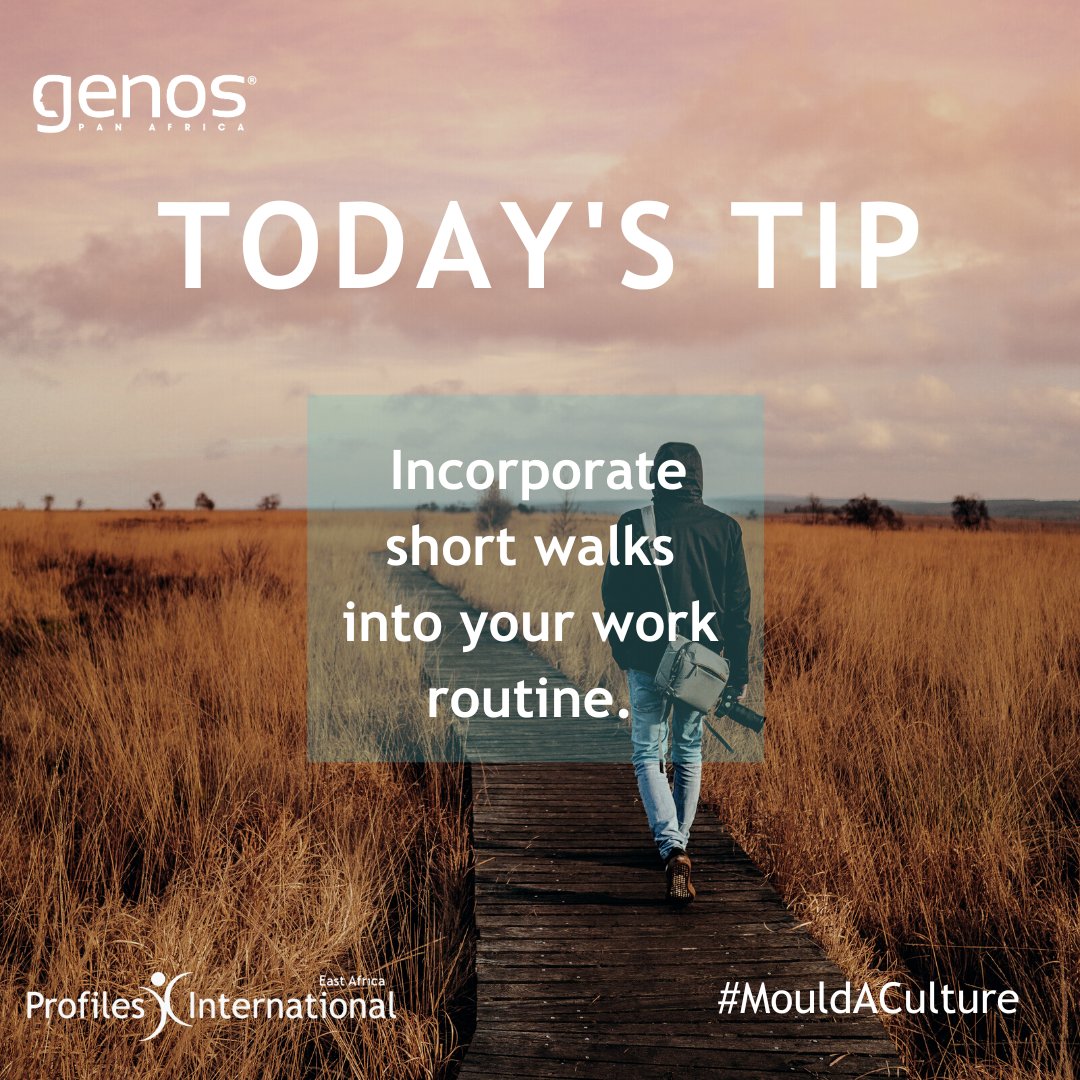 Incorporate short walks into your work routine.   A 10-minute stroll outside or around the office can clear your mind, reduce stress, and boost your mood.    #EmotionalWellBeing #MindfulBreaks #WorkplaceBalance #StressReduction #WalkForWellness