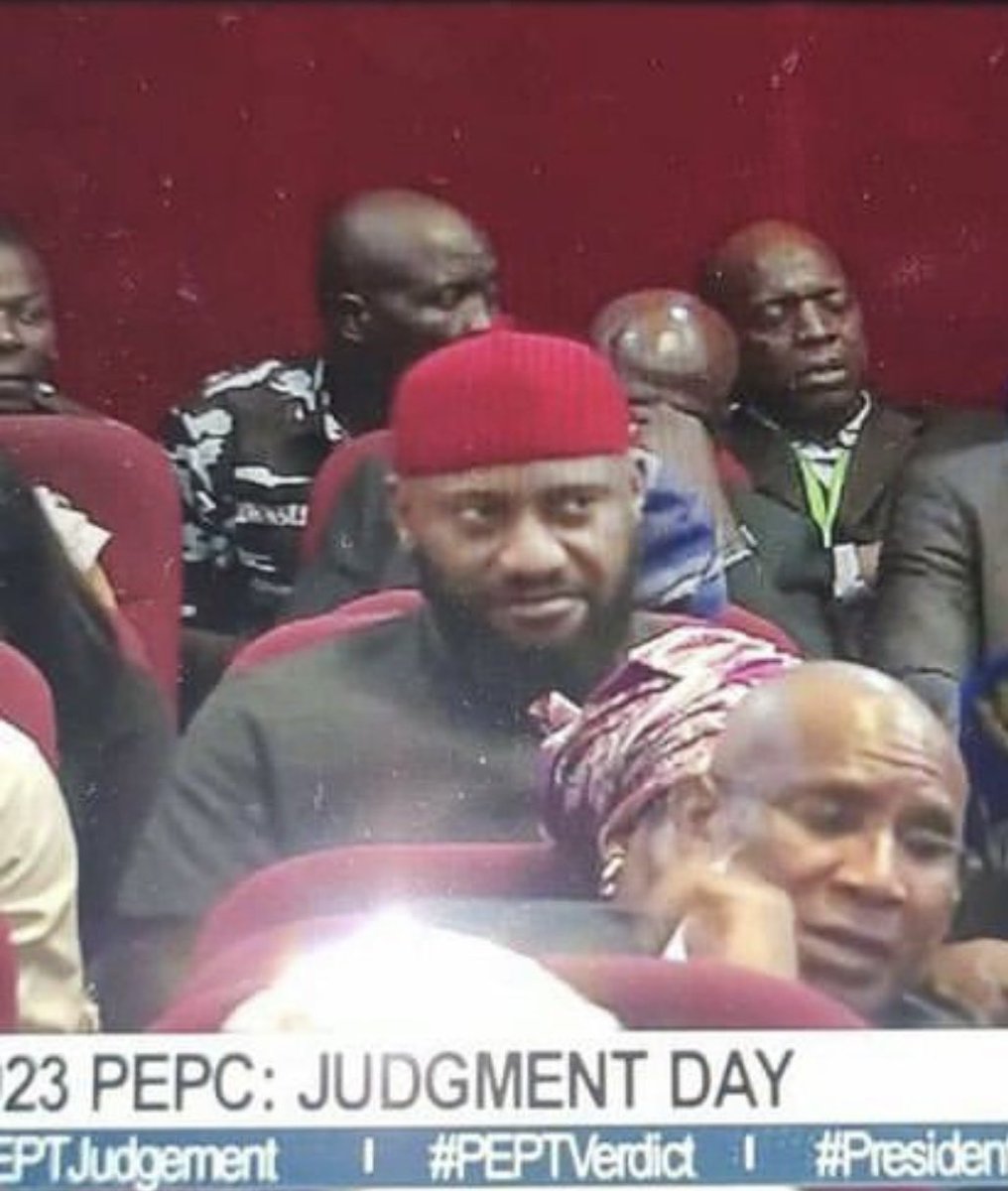 YulEdochie's tweet photo. Yesterday I was in court to show my 100% support and unwavering solidarity to my leader, 
President Bola Ahmed Tinubu @officialABAT GCFR
Congratulations Mr. President. 
The Jagaban.
.
.
.
ASIWAJU BOY 100%. https://t.co/wgltvVQ0JM