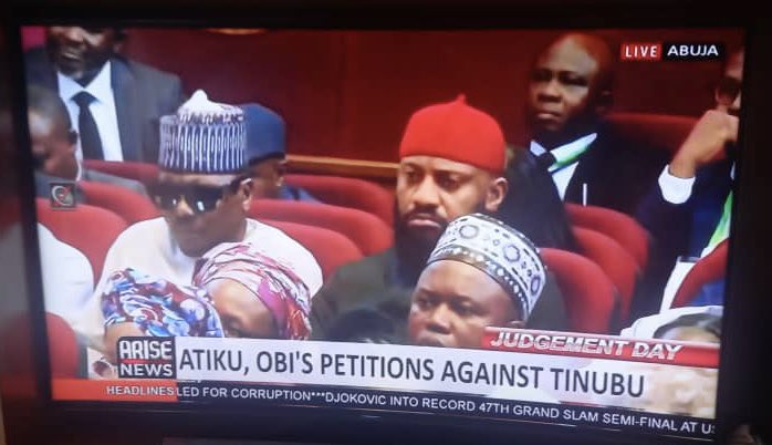 YulEdochie's tweet photo. Yesterday I was in court to show my 100% support and unwavering solidarity to my leader, 
President Bola Ahmed Tinubu @officialABAT GCFR
Congratulations Mr. President. 
The Jagaban.
.
.
.
ASIWAJU BOY 100%. https://t.co/wgltvVQ0JM