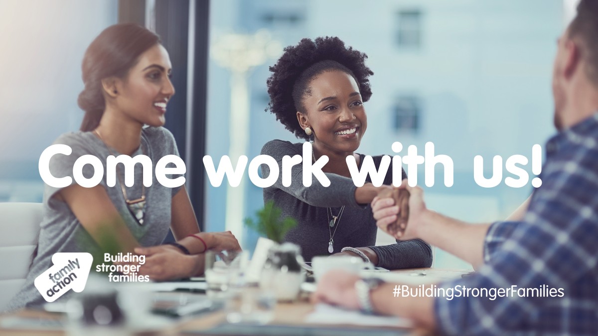 family_action's tweet photo. ๐ข Want to #MakeADifferrence helping to build stronger families and brighter lives? We want to hear from you! Weโre looking for self-motivated team players. ๐
๐Check out our current vacancies: https://t.co/16ikKAt88n
#NowRecruiting #CharityJobs https://t.co/lyHMus64lY