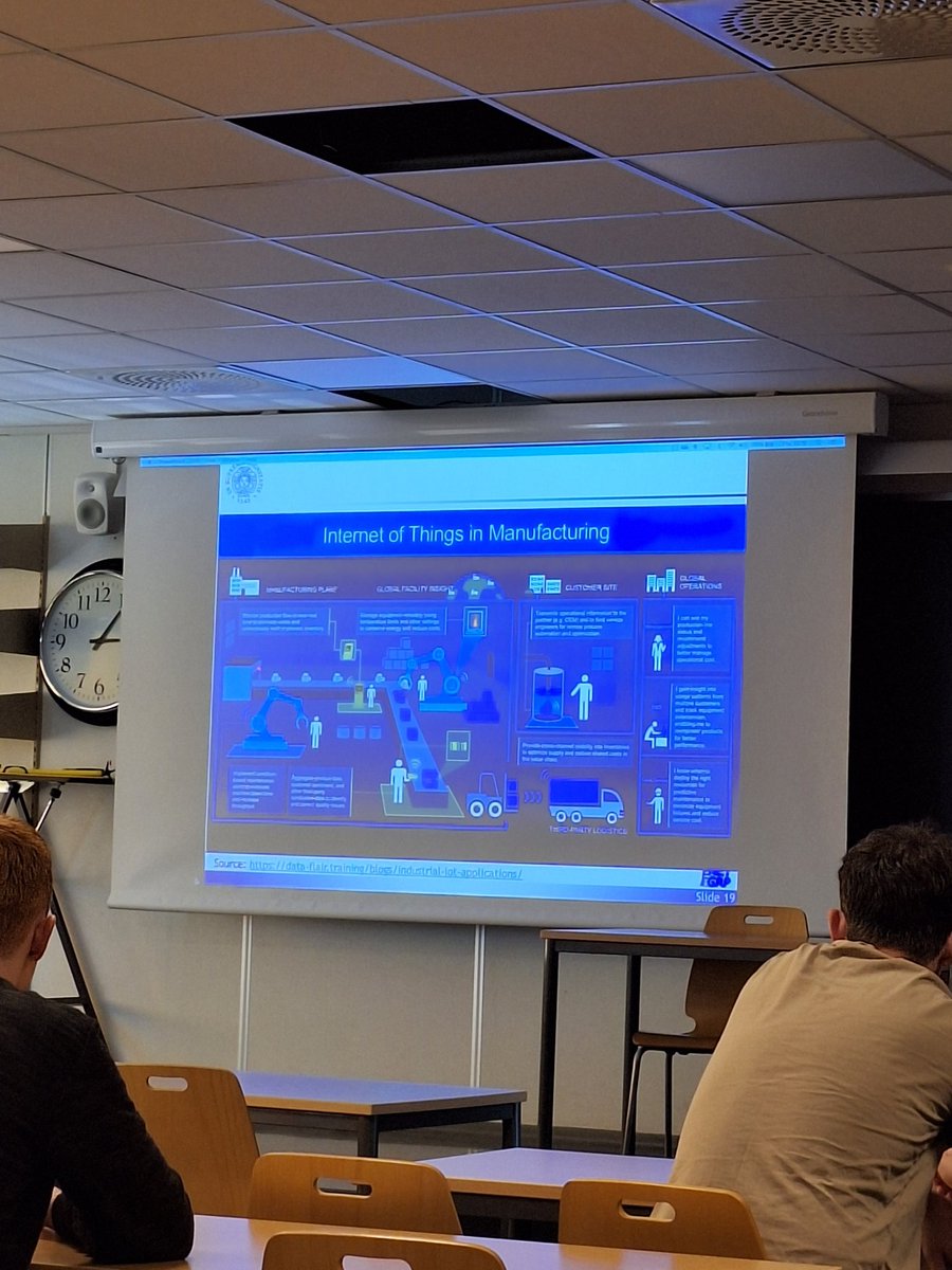 A guest lecture with a title:

"Industrial Internet of Things and its Applications" 

by Rosario G. Garroppo from <a href="/Unipisa/">Università di Pisa</a> 👏🏻

He presenting a practical application of IIoT in different industries. Thank you for coming all the way from pisa!

<a href="/5gmodanei/">5G-MODaNeI</a> <a href="/UiSComNet/">ComNet Research Group</a> <a href="/UniStavanger/">Universitetet i Stavanger</a>