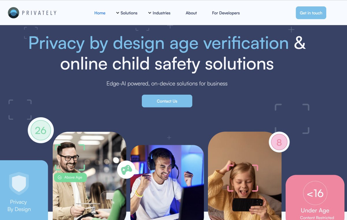 Our new website is live! Take a look and let us know what you think.
privately.eu
#age verification, #online child safety
