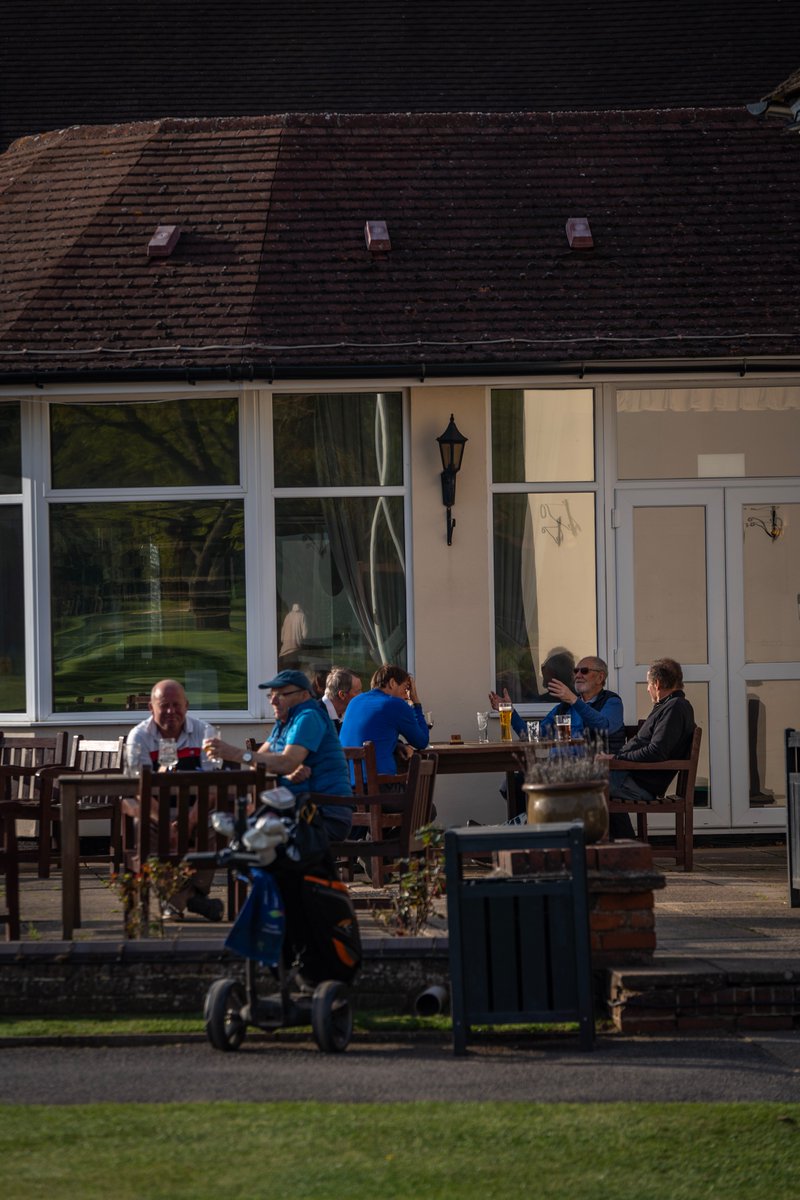 Enjoy a post-round debrief and refreshment with friends on our clubhouse's terrace. This is what the game is all about.

#westbyfleet #surrey #surreygolf #coursedesign #golfcoursephotography #golf #golfing