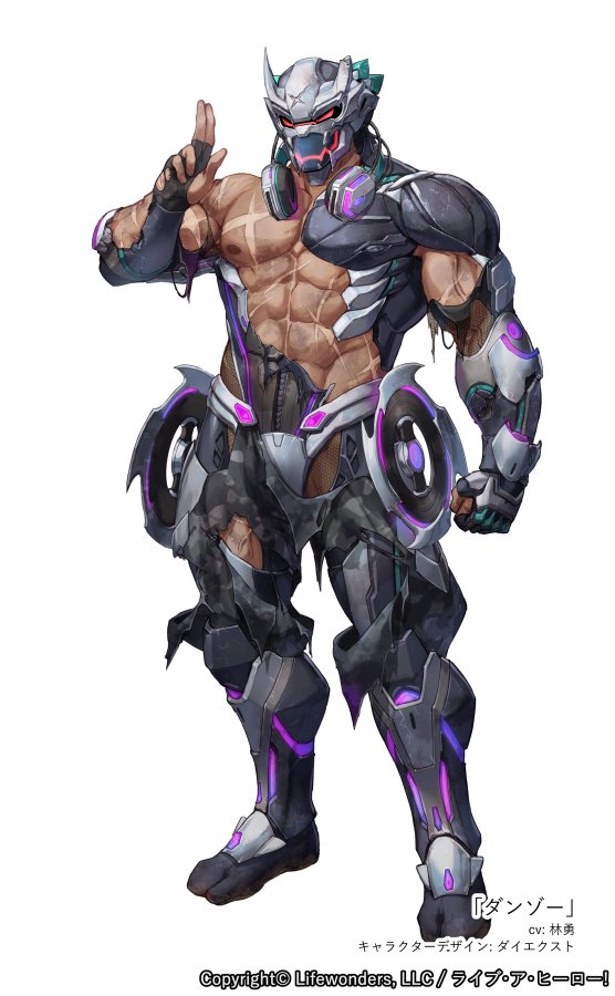 ダンゾーの立ち絵です！！ ・ヒーローver. ・サイドキックver