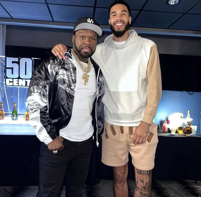 HypeBaseGh's tweet image. 50 Cent x Jayson Tatum