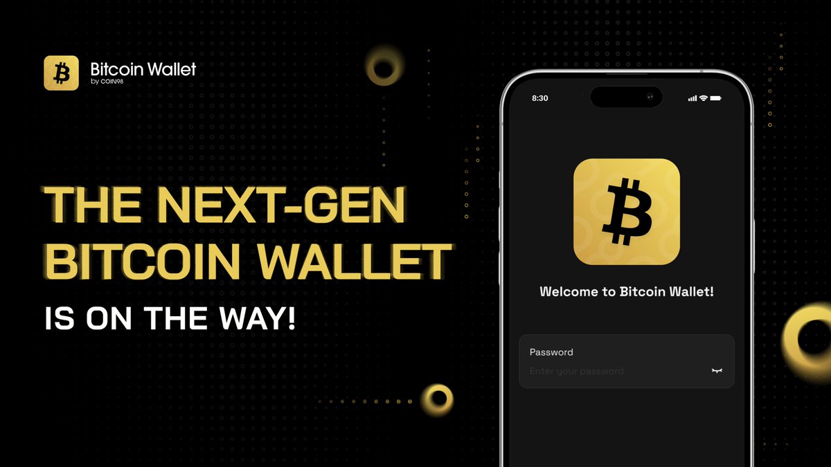 coin98_bitcoin's tweet photo. Sneak peek alert❗️

The next-gen #Bitcoin wallet is on the way! It goes beyond being just a wallet; it's our commitment to the community. Get ready, because we'll bring the experience to a new level where users find it simple and user-friendly to manage $BTC and BTC Ordinals 💪 https://t.co/rM4JSiS554