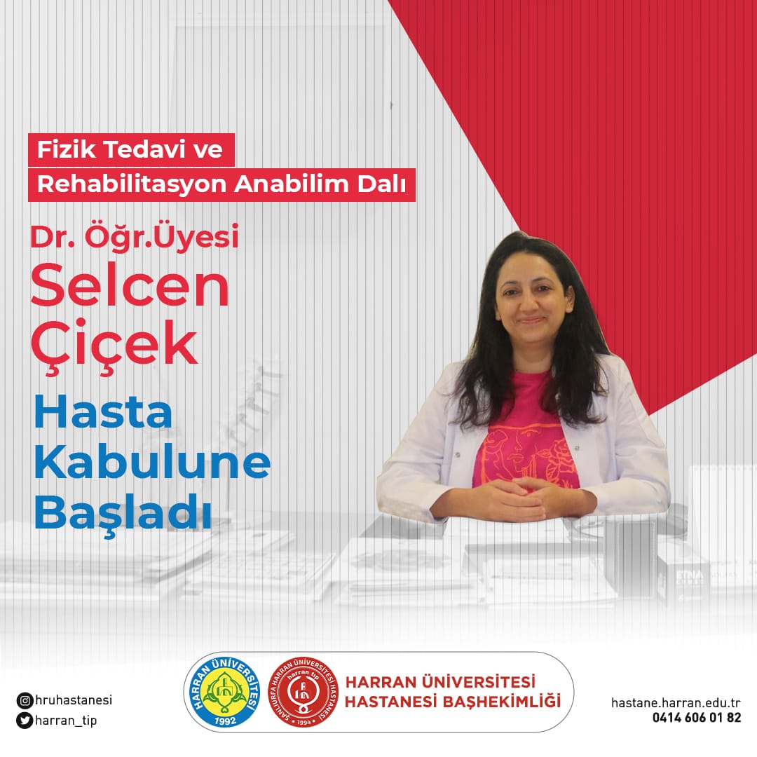 HARRAN_TIP's tweet photo. Bölgenin en önemli sağlık tesislerinden olan hastanemizde hekim kadromuzu güçlendirmeye devam ediyoruz. Hastanemiz Fizik Tedavi ve Rehabilitasyon Anabilim Dalında Dr. Öğr. Üyesi Selcen Çiçek hasta kabulüne başlamıştır. Hastanemize ve vatandaşlarımıza hayırlı olsun. https://t.co/fiUYWyTY84