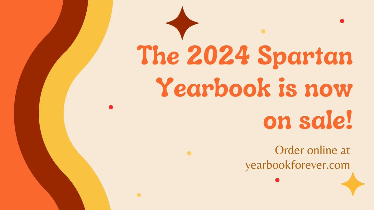 The 2024 Spartan Yearbook is now on sale! 

Order at yearbookforever.com by September 30 to get yours for the early bird price of $60.
