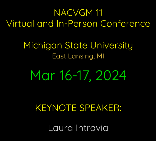 𝐂𝐅𝐏 𝐚𝐧𝐝 𝐂𝐚𝐥𝐥 𝐟𝐨𝐫 𝐑𝐞𝐜𝐢𝐭𝐚𝐥 𝐏𝐞𝐫𝐟𝐨𝐫𝐦𝐚𝐧𝐜𝐞𝐬 𝐧𝐨𝐰 𝐨𝐩𝐞𝐧! 𝐍𝐨𝐫𝐭𝐡 𝐀𝐦𝐞𝐫𝐢𝐜𝐚𝐧 𝐂𝐨𝐧𝐟𝐞𝐫𝐞𝐧𝐜𝐞 𝐨𝐧 𝐕𝐢𝐝𝐞𝐨 𝐆𝐚𝐦𝐞 𝐌𝐮𝐬𝐢𝐜 (#𝐍𝐀𝐂𝐕𝐆𝐌).
The conference will take place at <a href="/michiganstateu/">MSU</a>  with options to attend/present virtually