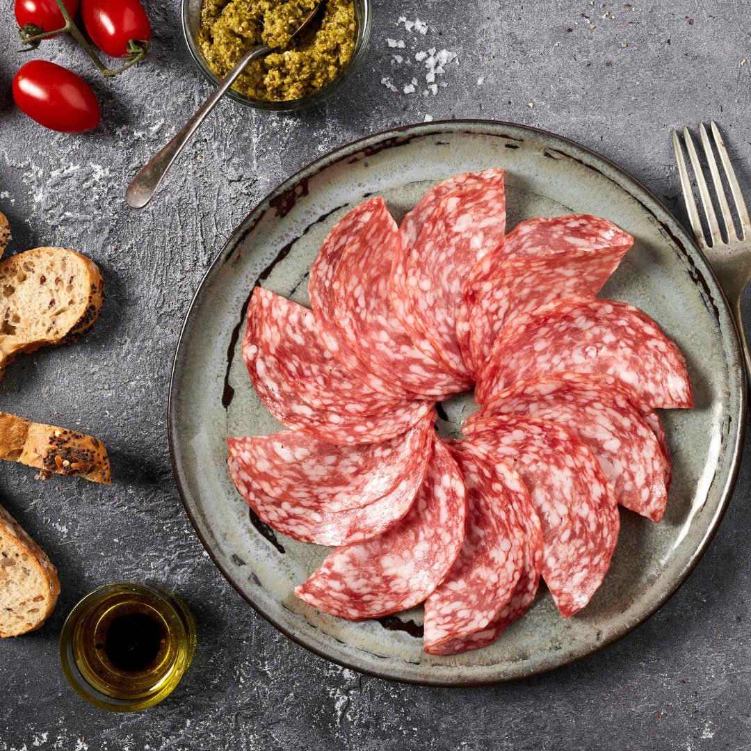 What better way to celebrate National Salami day than with Fiorucci Salami Milano! 

Order yours today-  product code: CHAS01
#nationalsalamiday #curedmeats #menuinspo #italian #meatselection #finefoods