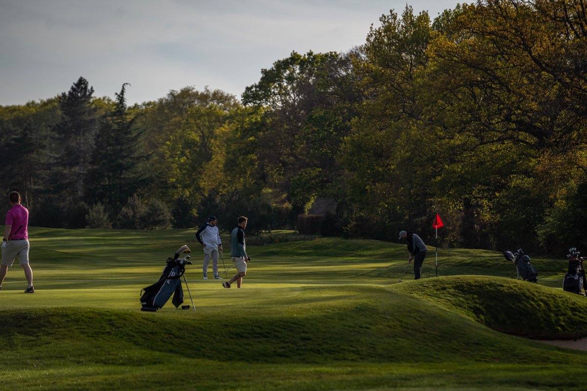 Make the most of the remaining evening light and enjoy a fourball with friends. 

One of the delights of Abercromby's alteration in 1922 is that the course is eminently walkable: perfect for a quick evening round.

#westbyfleet #surreygolf #coursedesign #golfcoursephotography