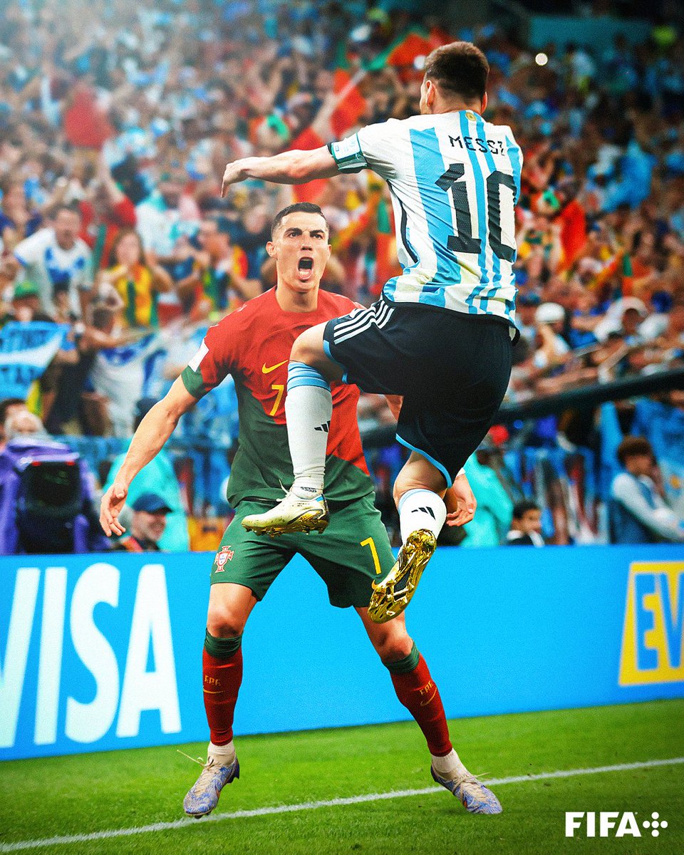 "La rivalidad terminó. Cambiamos la historia del fútbol"

🇵🇹 <a href="/Cristiano/">Cristiano Ronaldo</a> 🤝 Leo Messi 🇦🇷

#CopaMundialFIFA