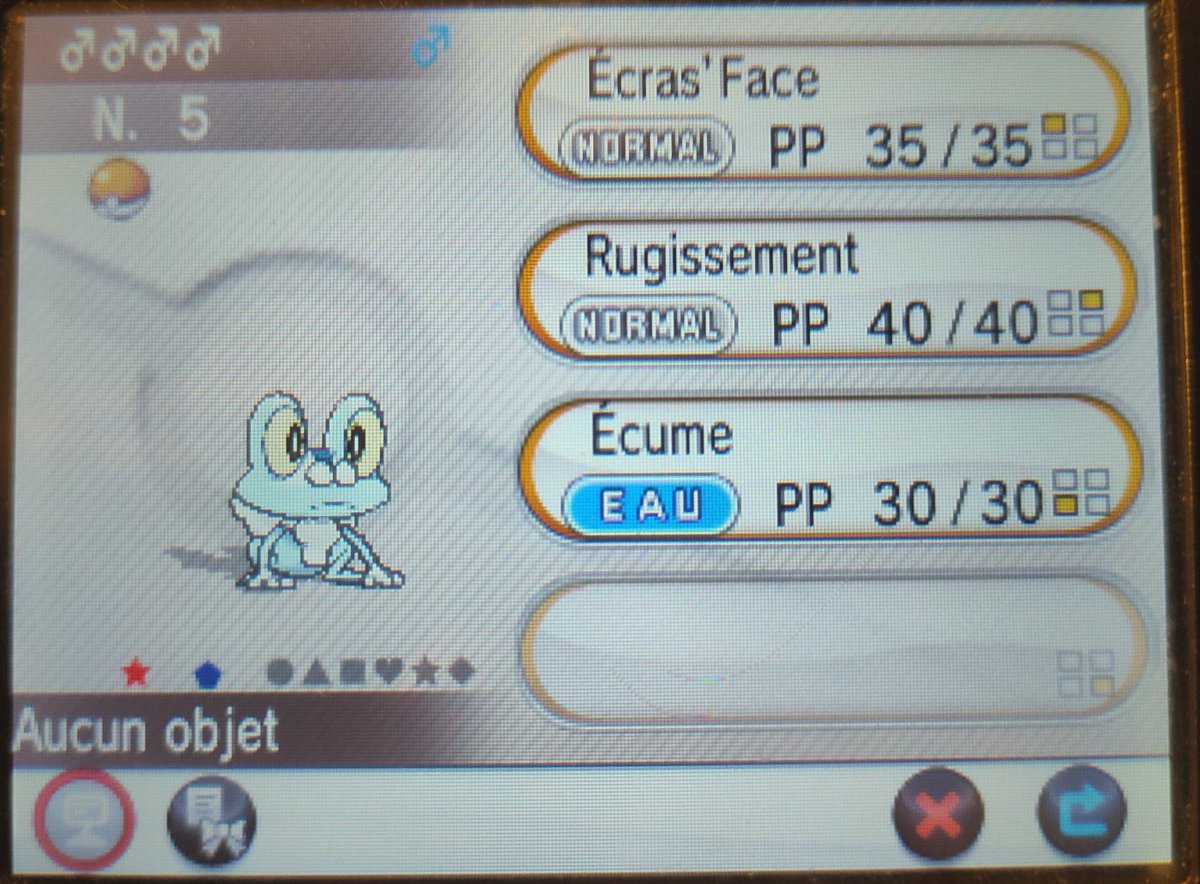 Grenousse shiny sur X !! 4861 resets assez longs mais très agréables, c'est en réalité ma première aventure sur XY. J'ai hâte de découvrir le jeu !
