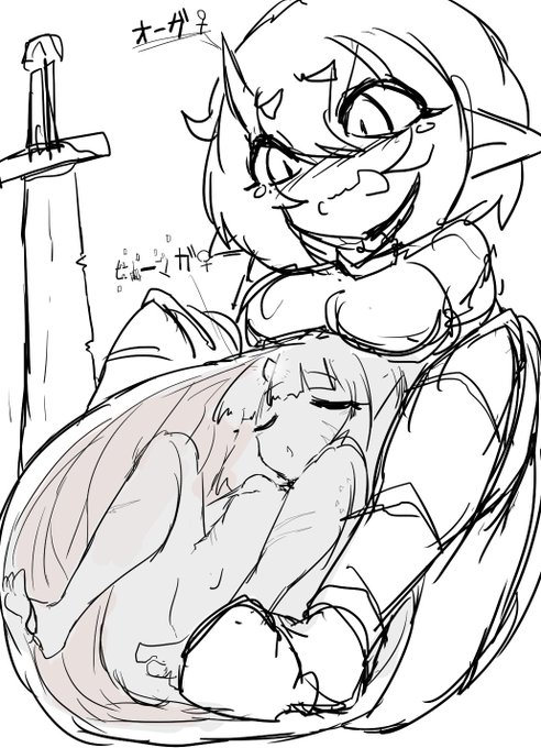 よくわからない落書き
海外絵師さんのムチムチ絵は自分だとかわいくならないでござる 