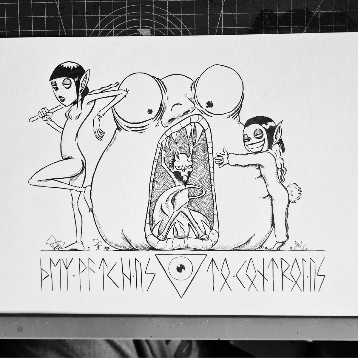 CreativeCryptUK's tweet photo. Carful now
@artgeckosketch
#artgeckogallery
#artistsoninstagram #inkdrawing #cartoonist
#artistsoninstagram #inkartist #creativecrypt #drawing #surrealism #weiredart #creepyart #artist #instaart #comicart #darkart #tomccrypt #cartoon https://t.co/oE57RNFAEd
