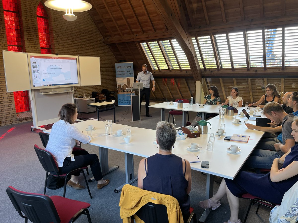 60Heinstein's tweet photo. Vandaag bezoek van @RVO_Nederland @RVO_Int_Ond aan @WaterAllianceNL en @Watercampus om meer inzicht te krijgen in #watertechnologie #innovatie #mkb #export #wetsus #waterapplicatiecentrum #Jotem #Hulo #QSenz #Aquaint #Wetterskip https://t.co/aWU77Wf72K