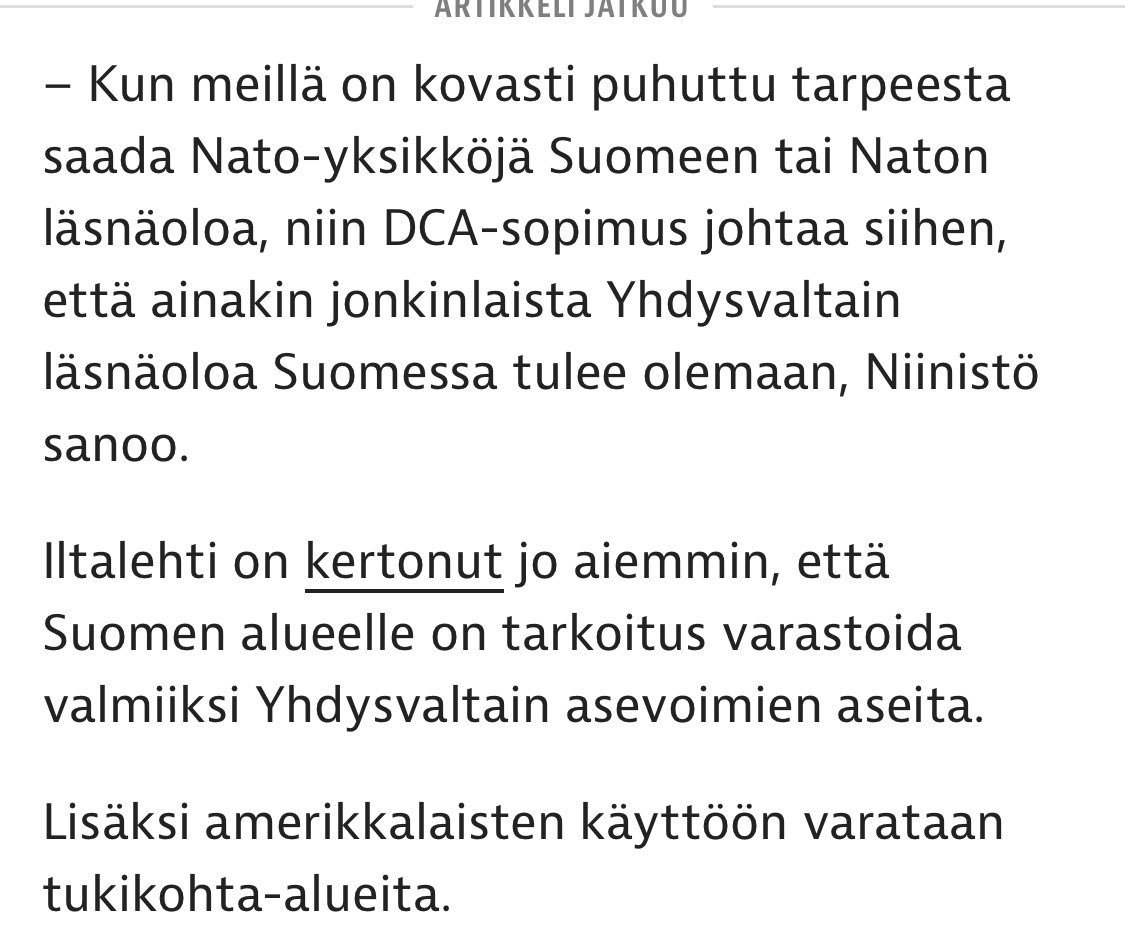 tempusultima's tweet photo. Jännää puhetta Niinistöltä. ”Kun meillä on kovasti puhuttu tarpeesta saada Nato-yksikköjä Suomeen” Missä ihmeessä tämmöistä keskustelua on käyty”?? Ei ainakaan eduskunnassa..#natokiima #nato #natosuomi https://t.co/W8Llr113Jk