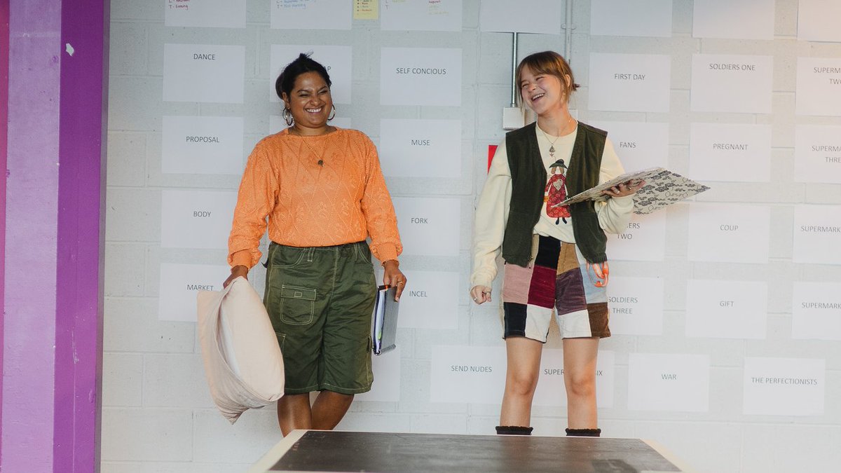 The cast of We Could All Be Perfect are in rehearsals, bringing to the Playhouse the power of teenage girls!

A furious and funny new play by Hannah Morley, opening on Sat 23 Sep.

All photos here: bit.ly/3E04UGJ

📸 - Becky Payne