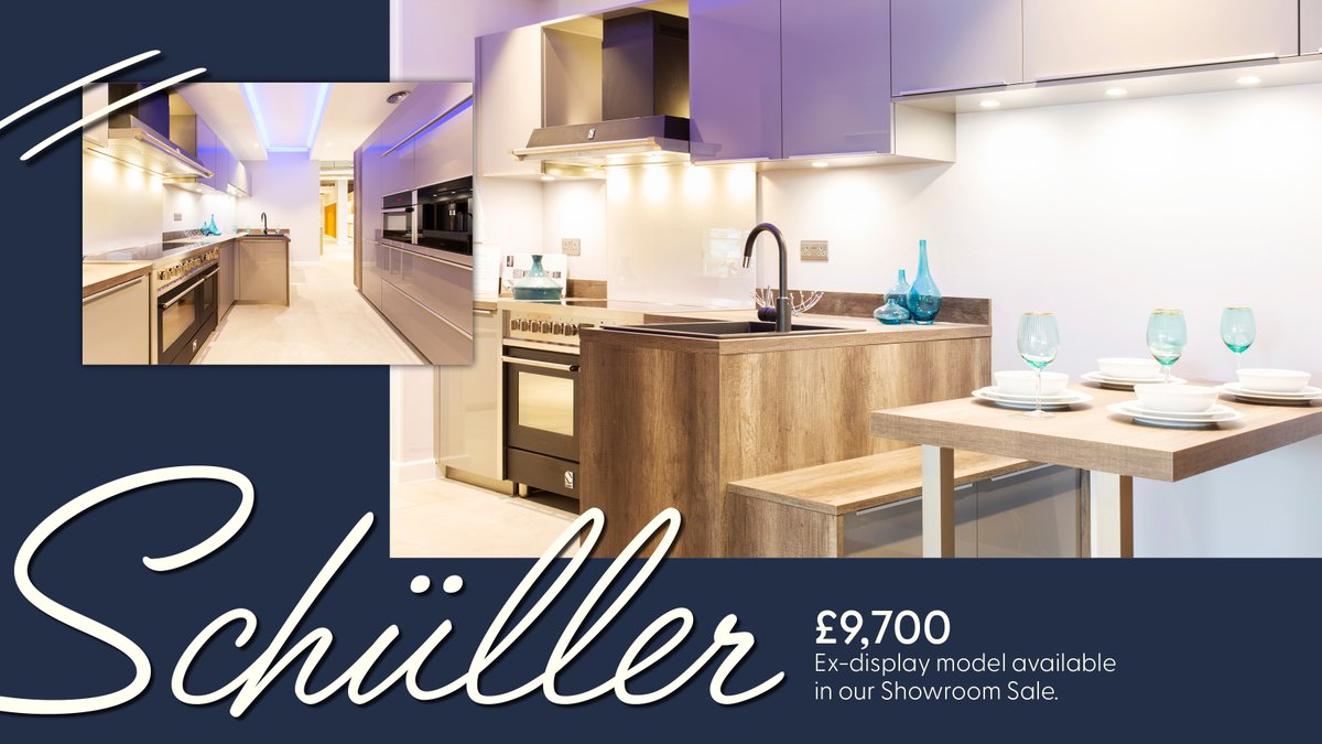 This beautiful Schüller kitchen is an ex-display model that is available with up to 70% off in our showroom sale.

Don’t miss out as we only have limited display options. 
 
 More info on the Showroom Sale here 👉 inhouseltd.co.uk/showroom-desig…