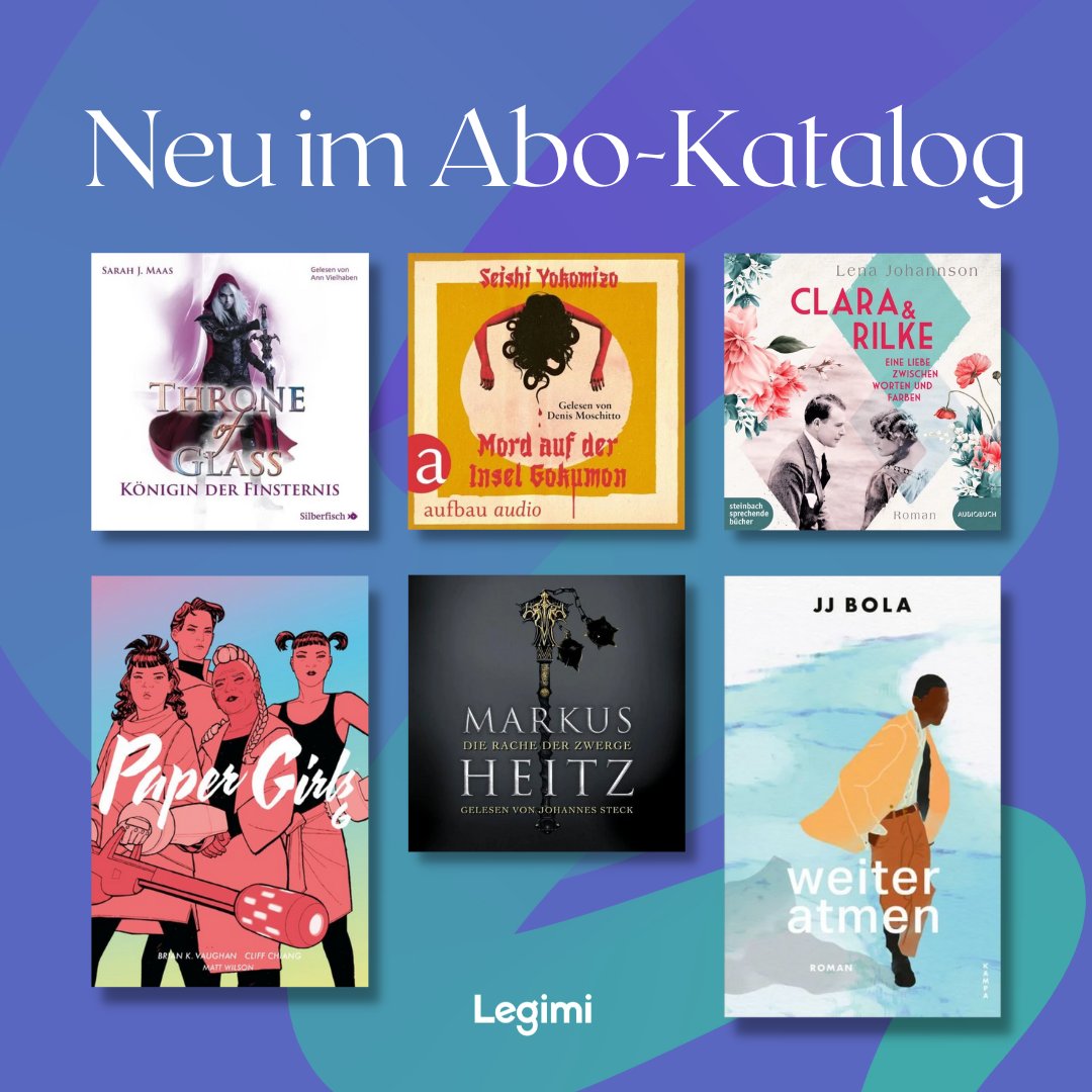 NEU im Abo-Katalog! 📚

Welche Neuheiten interessieren dich am meisten? 
legimi.de/e-books/?filte…