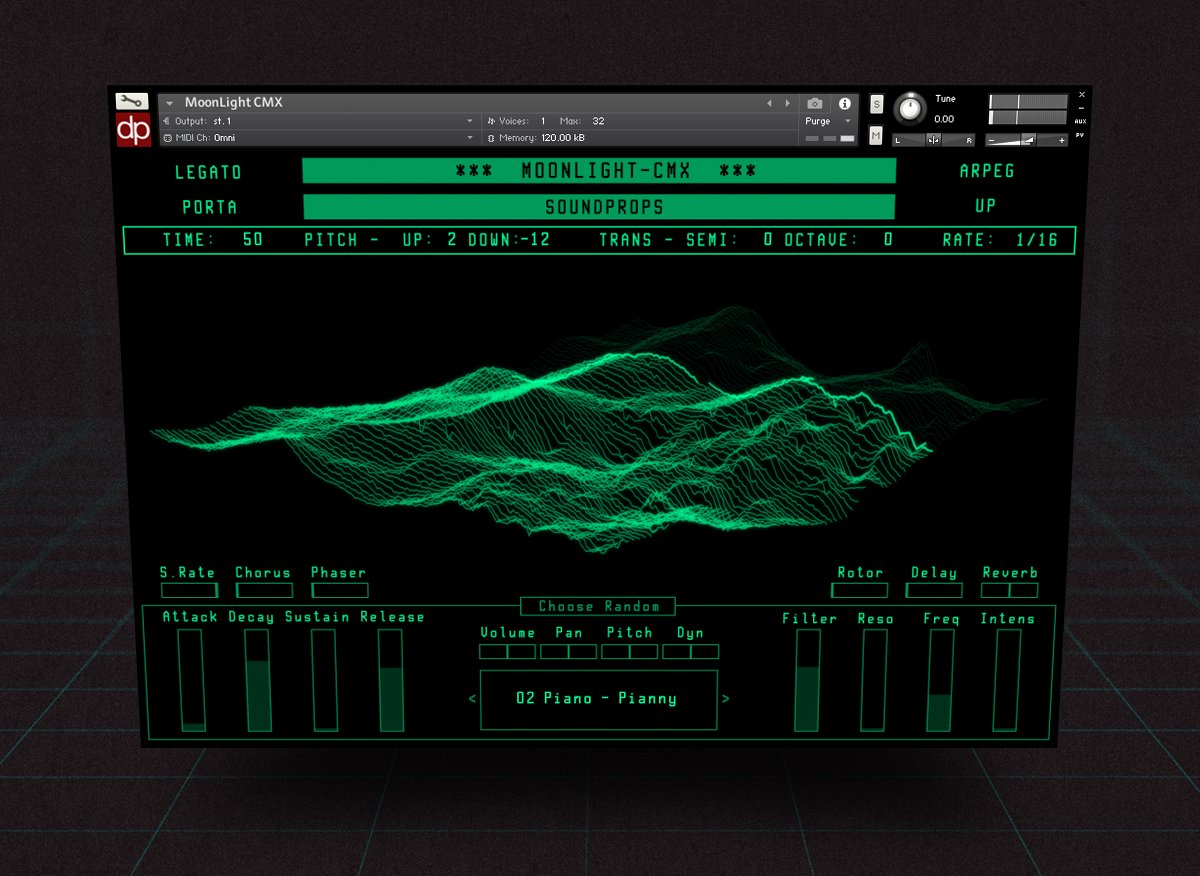 FOR FREE    -   New release, The incredible retro sound of a pioneer machine in the music industry. Moonlight CMX, Now for free. for Kontakt Full soundprops.com #kontakt #synth #nativeinstruments #retro #vintage #fairlight #fairlightcmi #daw #vst
