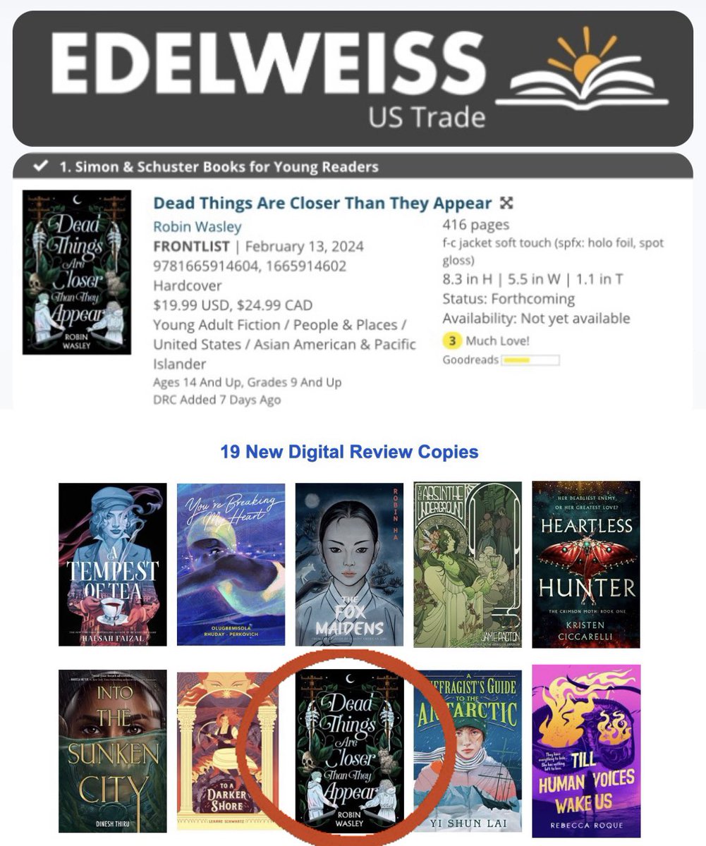 🥺 My book is on Edelweiss 🥺You can request it 🥺 If you want 🥺 Just letting you know 🥺