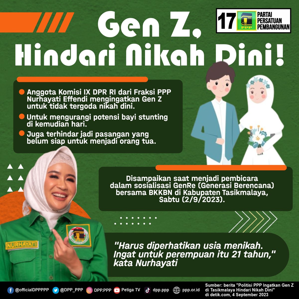 Menikahlah di waktu yang tepat dan dengan orang yang tepat 😇 karena Pernikahan itu seumur hidup 😇