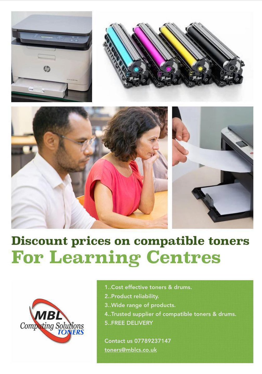 MblToners's tweet photo. Back to school or back to learning…
Save money with our compatible toners and drums.

Contact us for a quote..

toners@mblcs.co.uk
07789237147 https://t.co/ddAC20DzHC