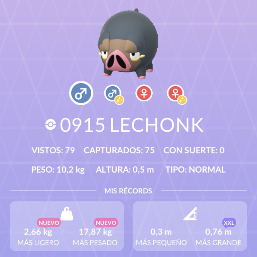 Let’s GO!🤩

Shiny female Great League rank24 Lechonk! 🐷✨🇪🇸
#PokemonGO #aPaldeanAdventure