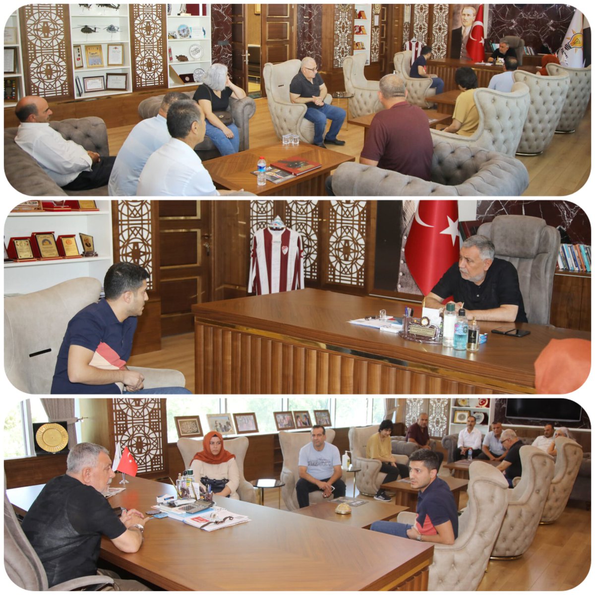 serefyildirim23's tweet photo. 📍AK Parti Elazığ İl Başkanlığı 

Vatandaşlarımızın sorunlarını dinledik, sohbet ettik. Oluşan ihtiyaçlarını giderebilme noktasında yapabileceklerimizi not aldık.

Hemşehrilerimizin çözüme kavuşturulması için bize emanet ettiği her sorunun takipçisi olacağız.

@Akparti @erkankandemir