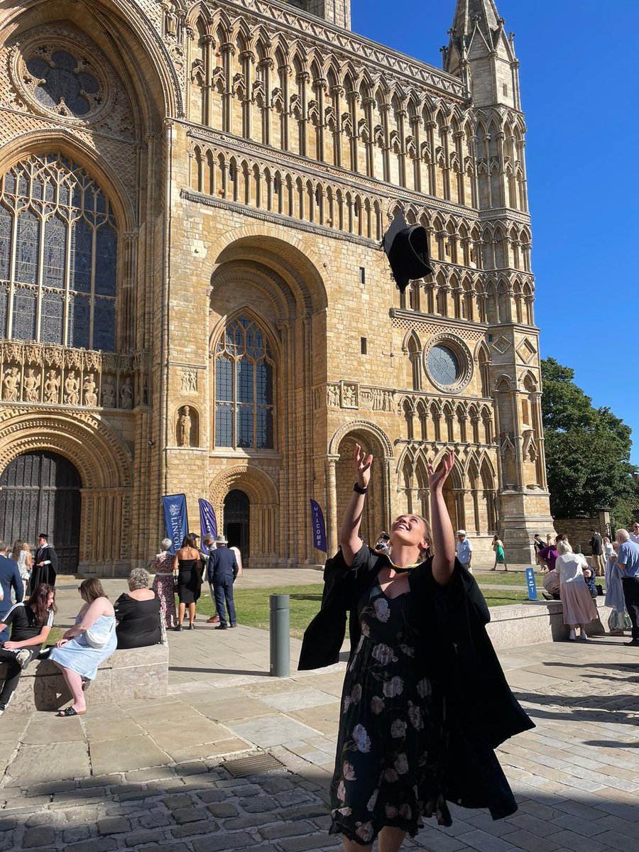 Jess Dobson (@jesssdob) on Twitter photo One year later than planned, but a quick trip back to England for a fabulous day celebrating the end of my Masters at <a href="/unilincoln/">University of Lincoln, UK</a> 🥳🎓 One year later than planned, but a quick trip back to England for a fabulous day celebrating the end of my Masters at <a href="/unilincoln/">University of Lincoln, UK</a> 🥳🎓