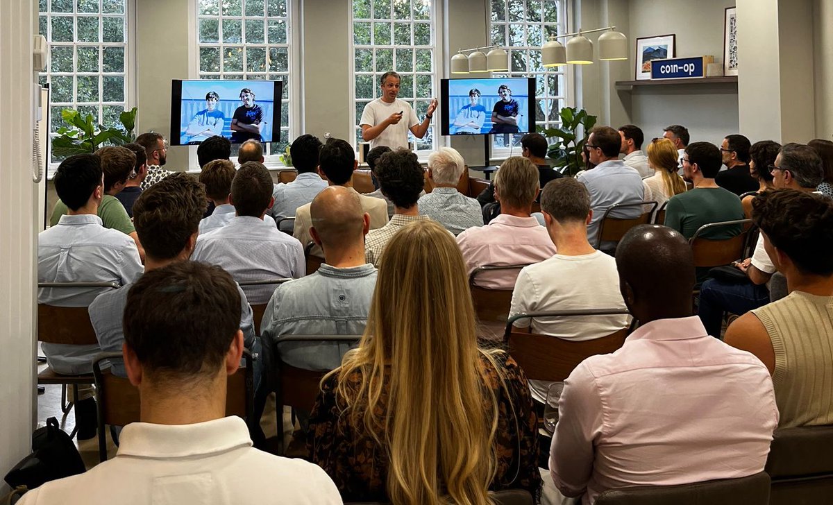 BackedVC's tweet photo. #LONDONBIO last night - a stellar event. Special thanks to @EliotForster  (@Fstar_Inc / @Immunocore) &amp; David Llewellyn (DJS Antibodies / @abbvie) for sharing their hard-won lessons, @Jack_O_Meara &amp; Yasmin Siraj for moderating, @AWSstartups for partnering. Next one's in December. https://t.co/q79x9KRwTZ