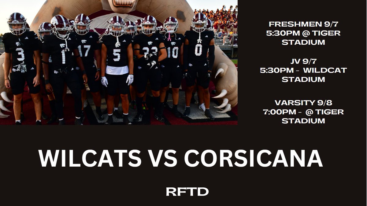 Game Week vs Corsicana!! #RFTD #CATS3C