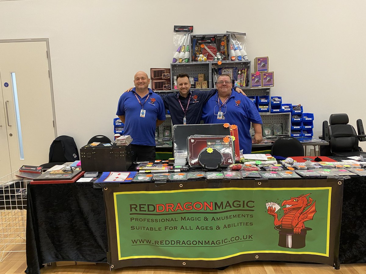 RedDragon_Magic's tweet photo. We’re in the dealers hall at the @IBMBRITISHRING convention in Eastbourne. If your attending throughout the week, come along and say hello and see a demonstration of our latest tricks. https://t.co/3Pjf0LMD2U