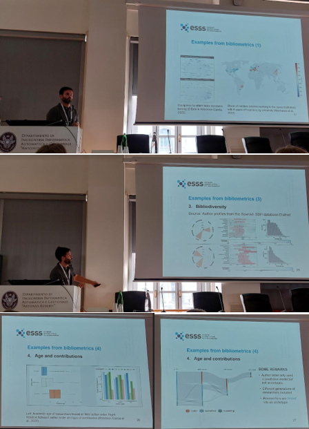 SilviaCDobre's tweet photo. Thursdays at #ESSS are dedicated to a specific topic, this year #Diversity. 
@nrobinsongarcia &amp; Wolfgang Glänzel (@KU_Leuven &amp; #ECOOM) at #ESSS2023 #ESSS23 on the quantification &amp; relevance of Diversity in #Bibliometrics #Scientometrics applications
also▶️ https://t.co/16Af7jafez https://t.co/CMX7o9NIcZ